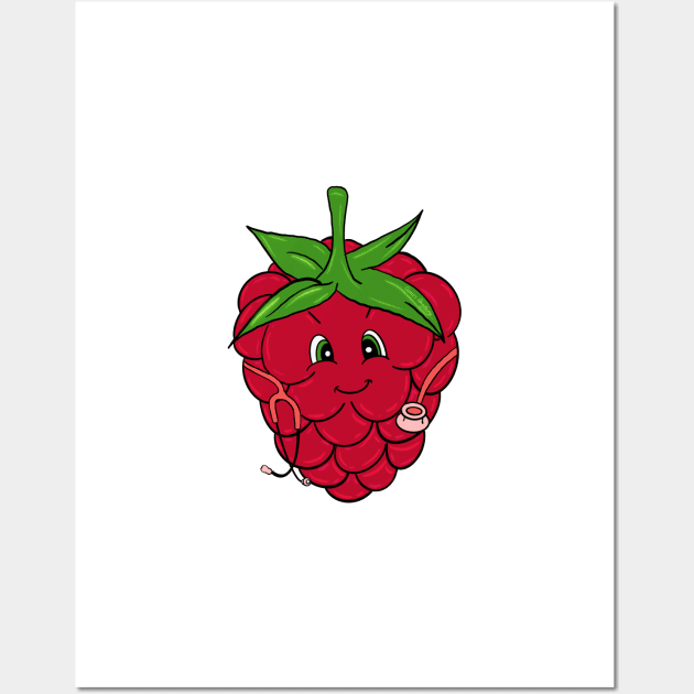 Doctor Raspberry Wall Art by Carries Design 